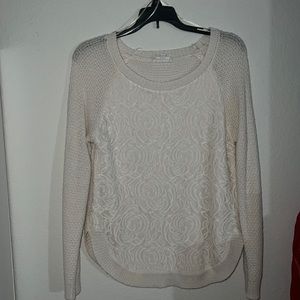 White winter sweater